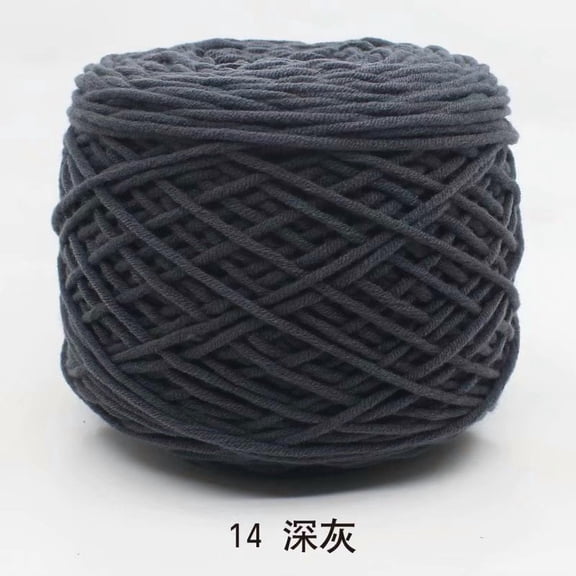 Nvzi Specialized Milk Cotton Thread for Tufting Gun, 8 Ply Acrylic Yarn - Yarn Crochet, Milk Cotton Yarn for Carpets, Blankets & Crafts - 100% Acrylic, Fade-Resistant,soft.dark grey