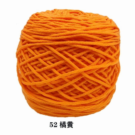 Nvzi Specialized Milk Cotton Thread for Tufting Gun, 8 Ply Acrylic Yarn - Yarn Crochet, Milk Cotton Yarn for Carpets, Blankets & Crafts - 100% Acrylic, Fade-Resistant,soft.orange