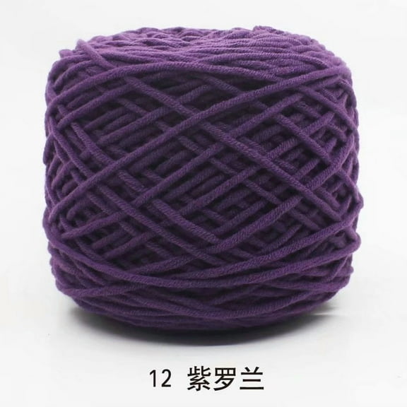 Nvzi Specialized Milk Cotton Thread for Tufting Gun, 8 Ply Acrylic Yarn - Yarn Crochet, Milk Cotton Yarn for Carpets, Blankets & Crafts - 100% Acrylic, Fade-Resistant,soft.dark purple