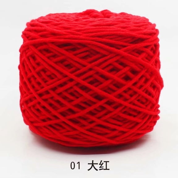 Nvzi Specialized Milk Cotton Thread for Tufting Gun, 8 Ply Acrylic Yarn - Yarn Crochet, Milk Cotton Yarn for Carpets, Blankets & Crafts - 100% Acrylic, Fade-Resistant,soft.red