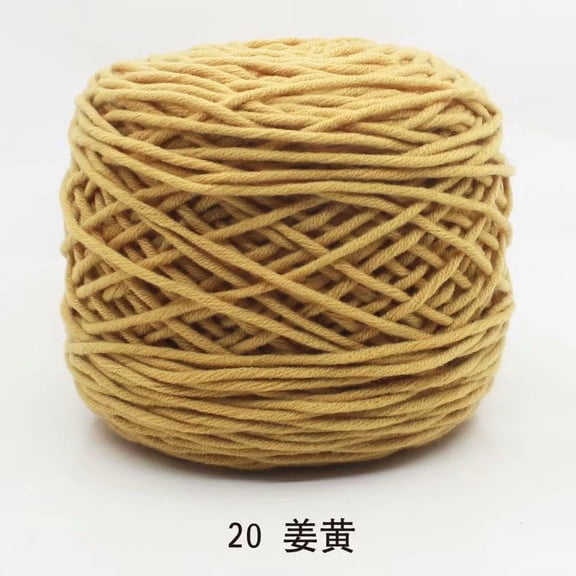 Nvzi Specialized Milk Cotton Thread for Tufting Gun, 8 Ply Acrylic Yarn - Yarn Crochet, Milk Cotton Yarn for Carpets, Blankets & Crafts - 100% Acrylic, Fade-Resistant,soft.dark yellow