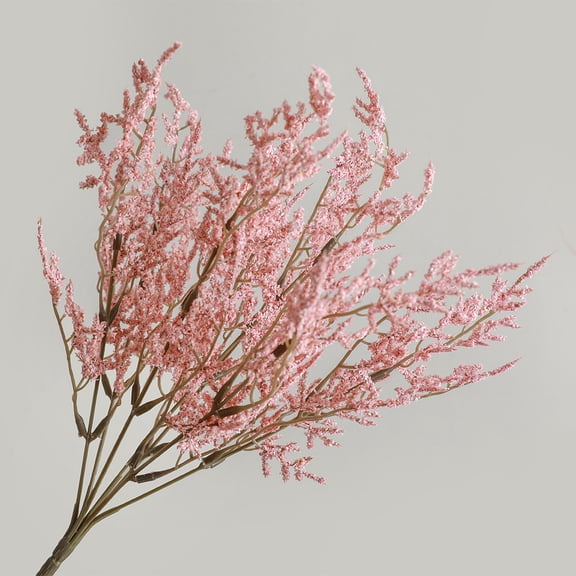 Nvzi Spring Flowers, Green Plants, and Home Decoration Simulation Bouquet Lover Grass 36cm 1 piece (Pink)