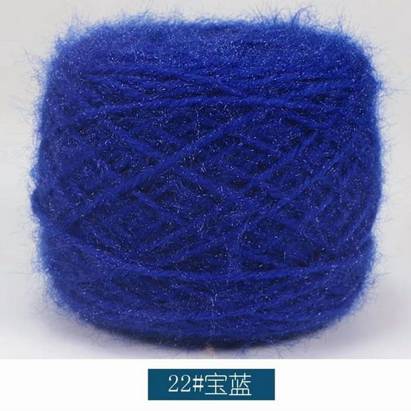 Nvzi Squirrel Down Yarn, Soft Yarn for Crocheting, 150g 1 roll, 4 Ply, Blended Fiber Fluffy, Fine & Warm, Ideal for Sweaters, Scarves & DIY Crafts,Simple and easy to learn,dark blue