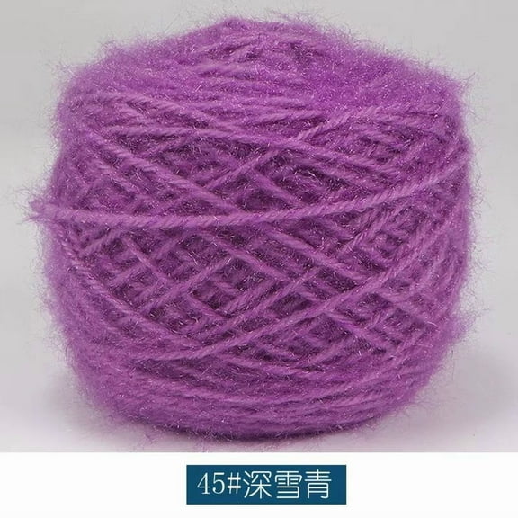 Nvzi Squirrel Down Yarn, Soft Yarn for Crocheting, 150g 1 roll, 4 Ply, Blended Fiber Fluffy, Fine & Warm, Ideal for Sweaters, Scarves & DIY Crafts,Simple and easy to learn,purple