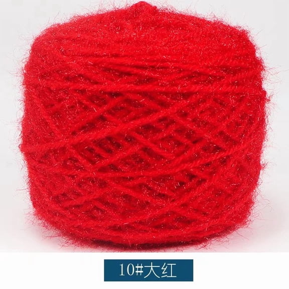 Nvzi Squirrel Down Yarn, Soft Yarn for Crocheting, 150g 1 roll, 4 Ply, Blended Fiber Fluffy, Fine & Warm, Ideal for Sweaters, Scarves & DIY Crafts,Simple and easy to learn,red