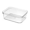thumbnail image 1 of Nvzi Stackable Clear Drawer Organizer Narrow Makeup Vanity Storage Bins and Office Desk Drawer Dividers 5.1 * 7 * 2.4inch (Transparent), 1 of 4