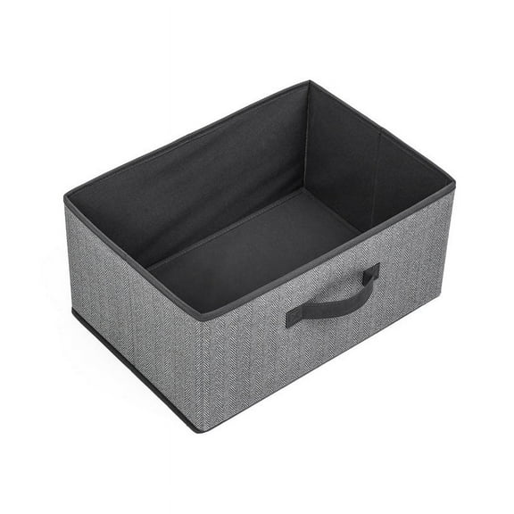 Nvzi Storage Bin Cubes, Collapsible Fabric Folding Organizer Basket Boxes for Nursery, Playroom, Kids, Living Room 15.74*11*7.87inch (Gray)