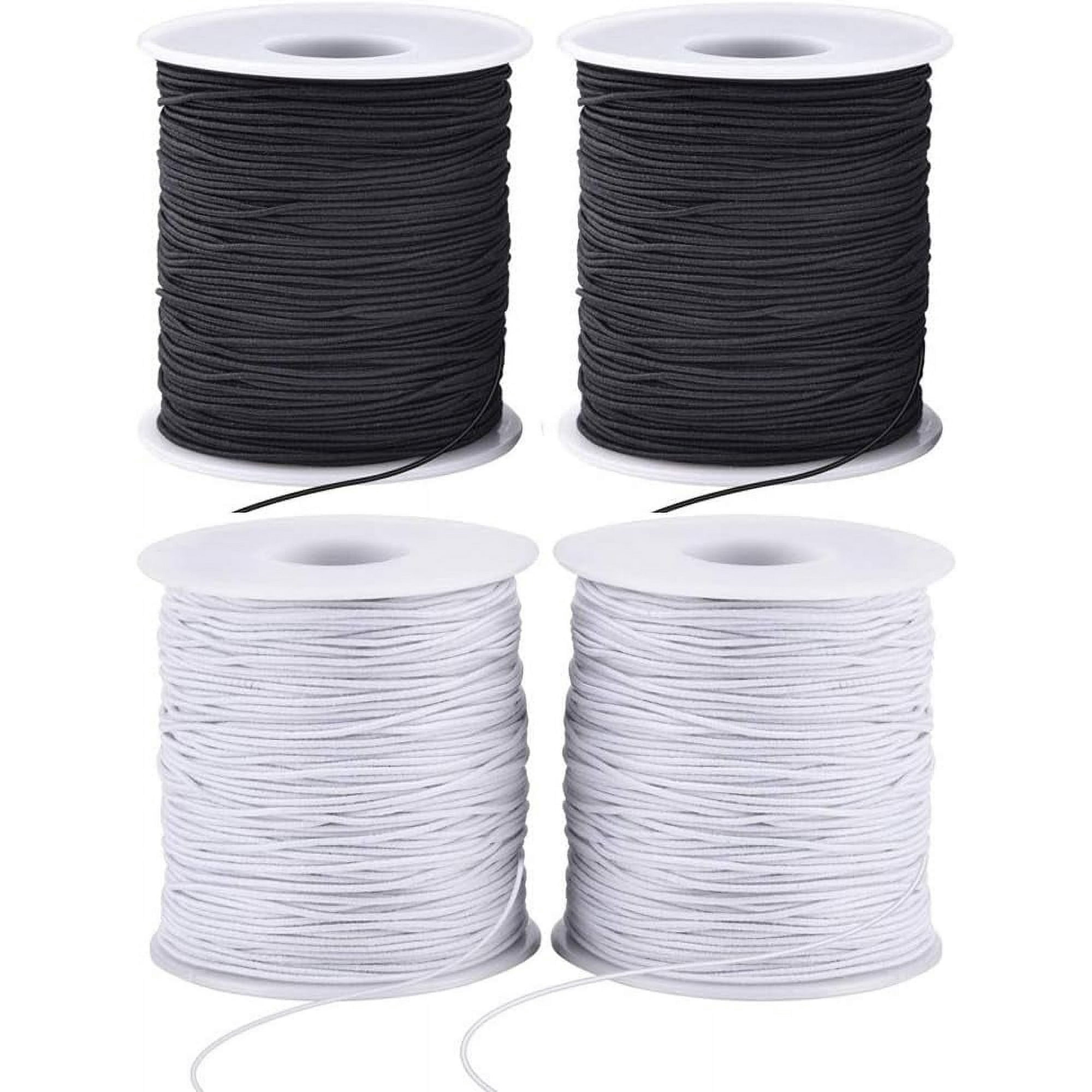 Nvzi Stretchy String for Bracelets, 4 Rolls 1 mm Sturdy Elastic String ...