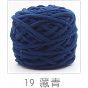 Nvzi Thick Yarn for Crocheting,ice yarn, 95g 1 roll, Polyester Yarn   Ideal for Knitting Scarves, Sweaters, Hats & More, Soft, Warm & Breathable Crochet Yarn for DIY Crafts,dark blue