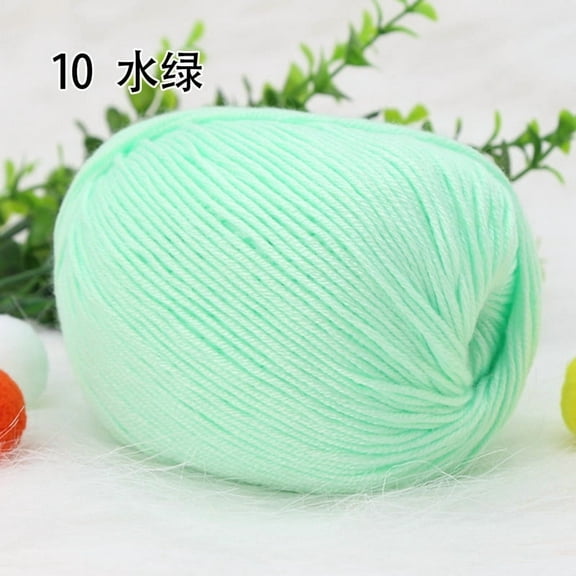 Nvzi Thin Soft Yarn, Ultra Fine & Smooth,Baby Clothes, Intricate Knits & Crafts - Easy to Knit/Crochet, Perfect for Beginners & Experts, Premium Thin Soft Yarn,light green