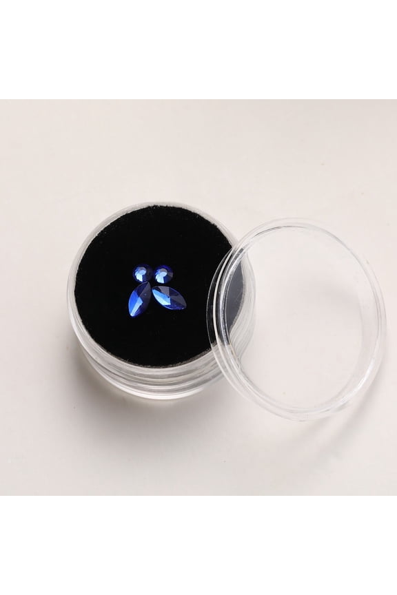 Tooth Gem Crystal Ornament Various Shape Color Teeth Jewelry Acrylic Teeth Decoration Teeth Kit Tooth Ornaments Teeth Jewelry gems(Blue)