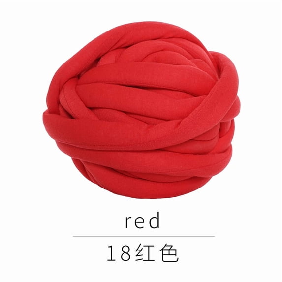 Nvzi Ultra Thick Yarn, 1 Roll, Blend Fabric, Ideal for Knitting Cushions, Mattresses, Blankets, Pet Beds & Crafts - Durable Yarn with Uniform Thickness, Resists Deformation,red 