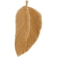 thumbnail image 1 of Nvzi Wall Hanging Hand Woven Tapestry Leaf Feathered Bohemian Decor for Home Kid Room Decorations Leaf Wall Art Eco Friendly Leaf Accessory 6*11inch（Brown）, 1 of 4