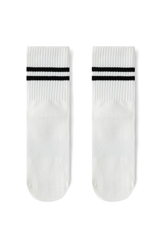 White anti slip socks -3 pairs, one size fits all, suitable for all people, dance fitness grip socks, suitable for dancing, exercise and safety indoor sports anti slip socks