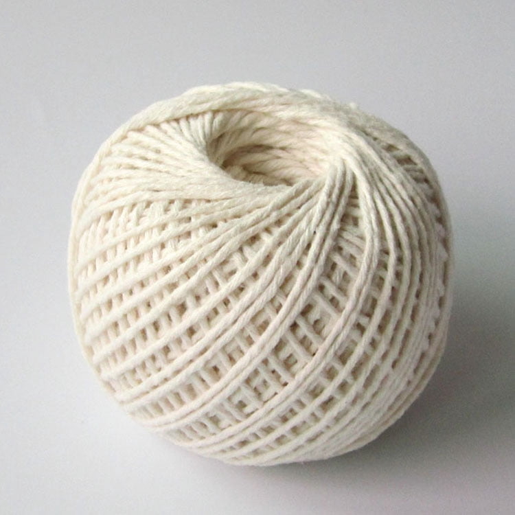 Nvzi White cotton gift packaging rope -1 roll, rope diameter of about ...