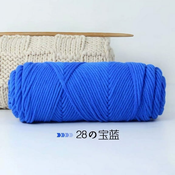 Nvzi Wool Yarn for Knitting & Crocheting Projects - Premium Hand Dyed Yarn, 100g Weight Yarn - Luxurious, Soft & Durable Wool YarnDark Blue