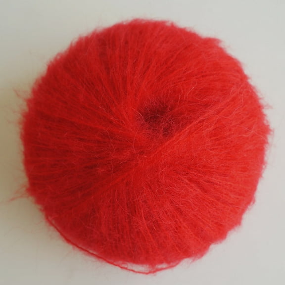 Nvzi Worsted Weight Yarn - , Red Color, 1 roll, Acrylic, Soft & Easy to Use, Ideal as Crochet Yarn for Beginners, Perfect for Knitting/Crocheting Projects (Scarves, Hats, )