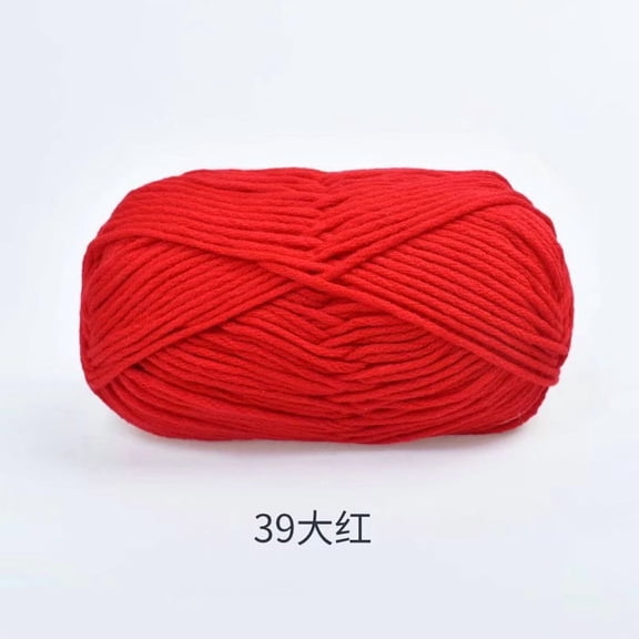 Nvzi Worsted Weight Yarn, hand-knitting No. 2 yarnYarn Acrylic -100g, 1 Roll, acrylic fibers,Can weave Ideal for Scarves, Hats, Coats & Bags, Easy to Knit for Beginners,red
