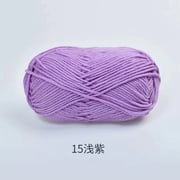 Nvzi Worsted Weight Yarn, hand-knitting No. 2 yarn Yarn Acrylic -100g, 1 Roll, acrylic fibers,Can weave Ideal for Scarves, Hats, Coats & Bags, Easy to Knit for Beginners ,light purple