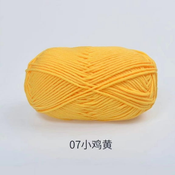 Nvzi Worsted Weight Yarn, hand-knitting No. 2 yarnYarn Acrylic -100g, 1 Roll, acrylic fibers,Can weave Ideal for Scarves, Hats, Coats & Bags, Easy to Knit for Beginners,yellow