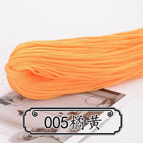 Nvzi Yarn Bulk, 200g 1 roll, Hollow yarn, Ply Polypropylene Fiber, Normal Linear Density - Ideal for Hats, Gift Bag Handles, Rugs, Colorful & Anti-Pilling Craft Yarn,orange