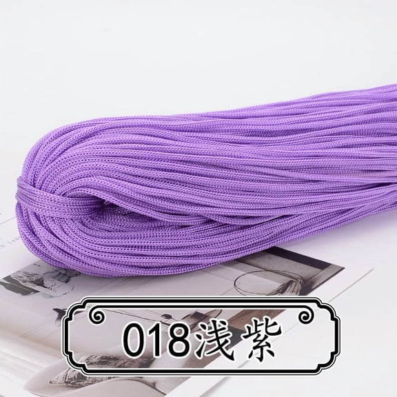 Nvzi Yarn Bulk, 200g 1 roll, Hollow yarn, Ply Polypropylene Fiber, Normal Linear Density - Ideal for Hats, Gift Bag Handles, Rugs, Colorful & Anti-Pilling Craft Yarn,light purple