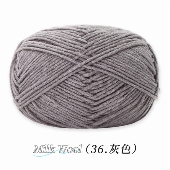 Nvzi Yarn for Crocheting, 35g per Roll, 1 Roll, blended fabric, Ideal for Scarves, Sweaters, Blankets & Crafts - Medium Thickness, Fluffy, Breathable, Perfect for Beginners​,grey ﻿