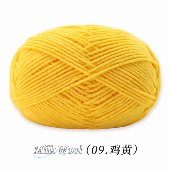 Nvzi Yarn for Crocheting, 35g per Roll, 1 Roll, blended fabric, Ideal for Scarves, Sweaters, Blankets & Crafts - Medium Thickness, Fluffy, Breathable, Perfect for Beginners​,yellow ﻿