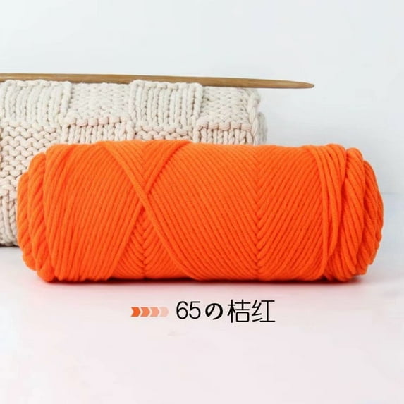Nvzi Yarn for Crocheting,Premium Blend, Soft & Durable, Ideal for Scarves,Home Decor, Easy to Work with for Beginners & Experts, Perfect for DIY Crochet Projects,dark orange
