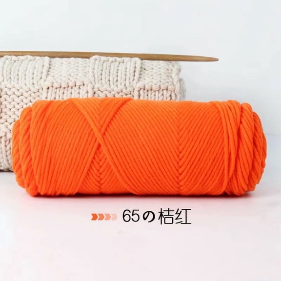 Nvzi Yarn for CrochetingPremium Blend, Soft & Durable, Ideal for Scarves,Home Decor, Easy to Work with for Beginners & Experts, Perfect for DIY Crochet Projects,dark orange
