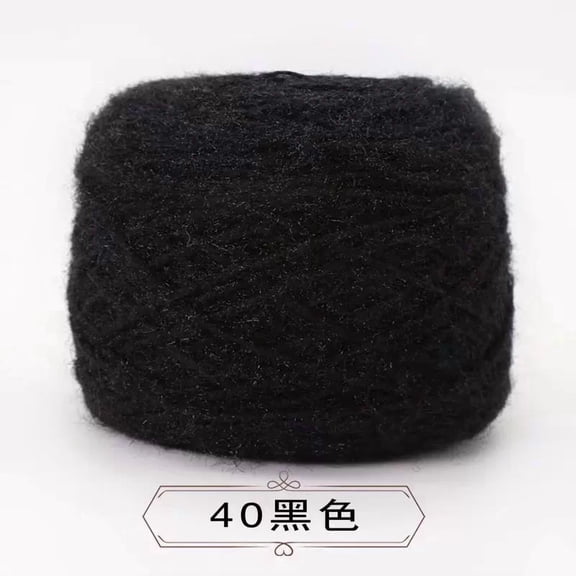 Nvzi Yarn for Crochet, 2 rolls, Total 300g, Perfect for Crocheting Projects, Soft and Durable Yarn​,black