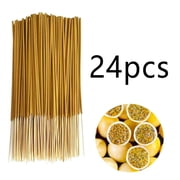 Nvzi Yellow Bamboo Core Aromatherapy Stick -24 pieces set, 8.66 inches long, used for DIY aromatherapy projects, yoga, meditation, passion fruit aromatherapy