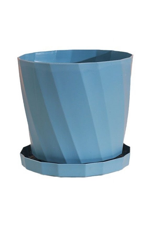 1 piece household simple thickened anti-aging resin plastic fleshy plant flowerpot breathable belt bottom support blue flowerpot super large 25 * 23cm