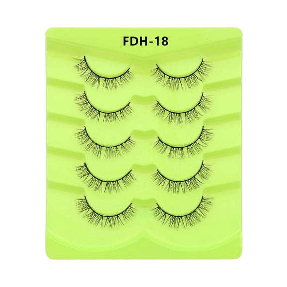 Fatty Farmer 10 Pairs Wispy Mink Lashes Fluffy Eye Lashes Natural Look Volume Fake EyelashesFDH-18