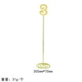 thumbnail image 1 of Nvzi-a 10 metal table sizes, wedding table sizes, 12 inch stainless steel party table sizes, with sturdy bracket bases, used for banquets, weddings, party events, catering (gold, 3), 1 of 3