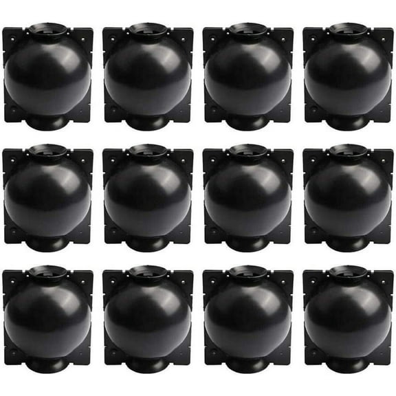 Nvzi-a 12 Pack Reusable Plant Root Growing Box High Pressure Root Booster Propagation Ball for Fast Growth Reproduction Pod (M, Black)