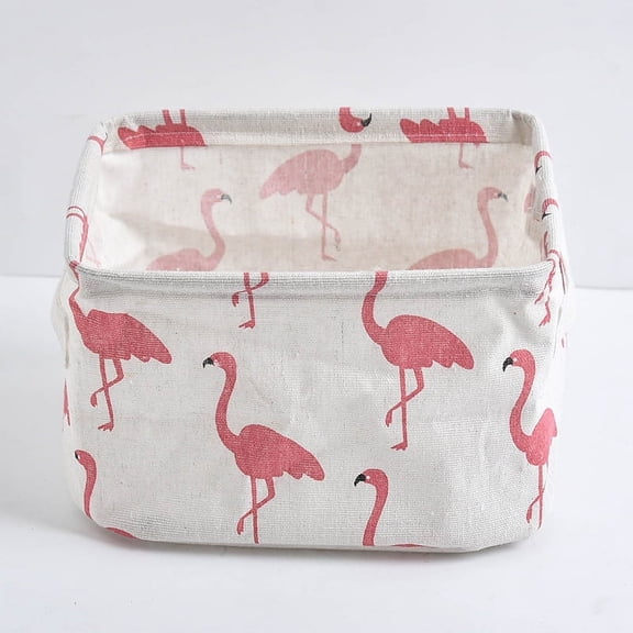 Fatty Farmer 1PC Stationery Handicraft Storage Basket Linen Desk Storage Box 08