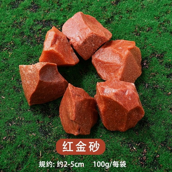 Nvzi-a 1kg natural crystal raw stone aromatherapy stone bulk expansion stone 2-5cm irregular natural red crystal mineral decorative stone
