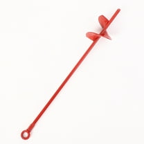 Nvzi-a 2-piece 46cm spiral ground anchor set, heavy-duty metal ground anchor set, wind pile shed anchor hook, used for tent tree swing set, car port trampoline canopy shelter (red)