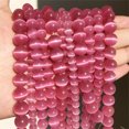 thumbnail image 1 of Nvzi-a 2-piece natural stone round bead accessory, rose red natural stone loose bead handmade woven bead DIY accessory -12mm, 1 of 2