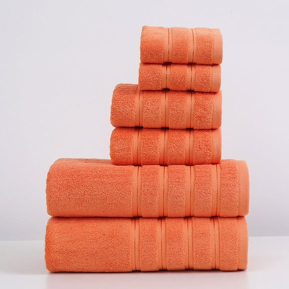 Nvzi-a 2pcs Bathroom Hand pure cotton Towels, Multipurpose Use as Bath Fitness, Bathroom, Shower, Sports, TowelHandle various situations effortlessly.13.78x13.78inch (orange)