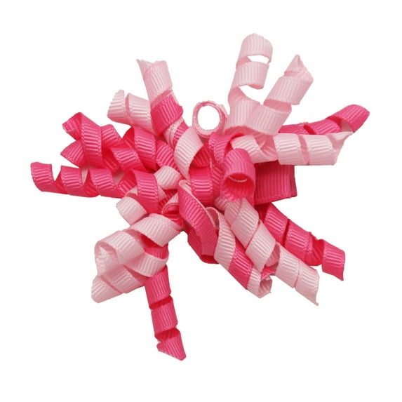 Nvzi-a 2pcs Hair Bows Ties Curly Elastic Hair Tie Ribbon Ponytail Holder Hair Band Hair Accessories,A06