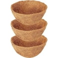 Nvzia 3 Pack 16 Inch Hanging Basket Coco Liners Replacement, 100
