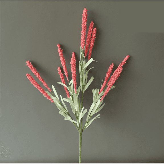 Nvzi-a 3pcs Lavender Artificial Flowers, Fake flowers, Flores Artificiales Para, Wedding Decor, Light Red