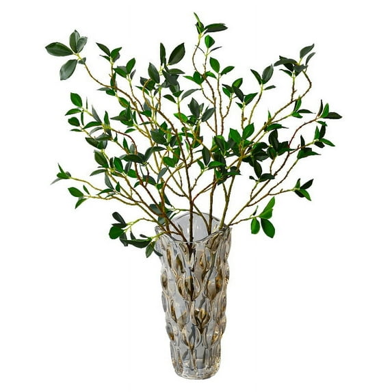 Nvzi-a 43 '' 4Pcs artificial banyan tree branches, artificial leaves, green stems, artificial banyan tree branches, used for home, office, wedding, vase filling, store decoration