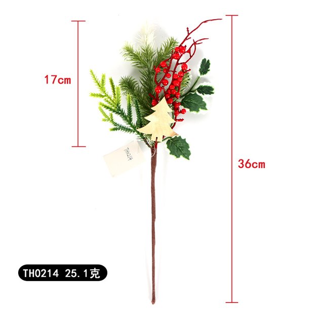 Nvzia 6 Pcs Artificial Pine Needles Branches,Christmas Fake Greenery