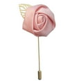 thumbnail image 1 of Nvzi-a 6 Pcs Groom Boutonniere Rose Boutonniere Wedding Buttonholes Pocket Boutonniere Boutonniere for Men Wedding for Groom Groomsmen for Prom Wedding(Champagne), 1 of 5