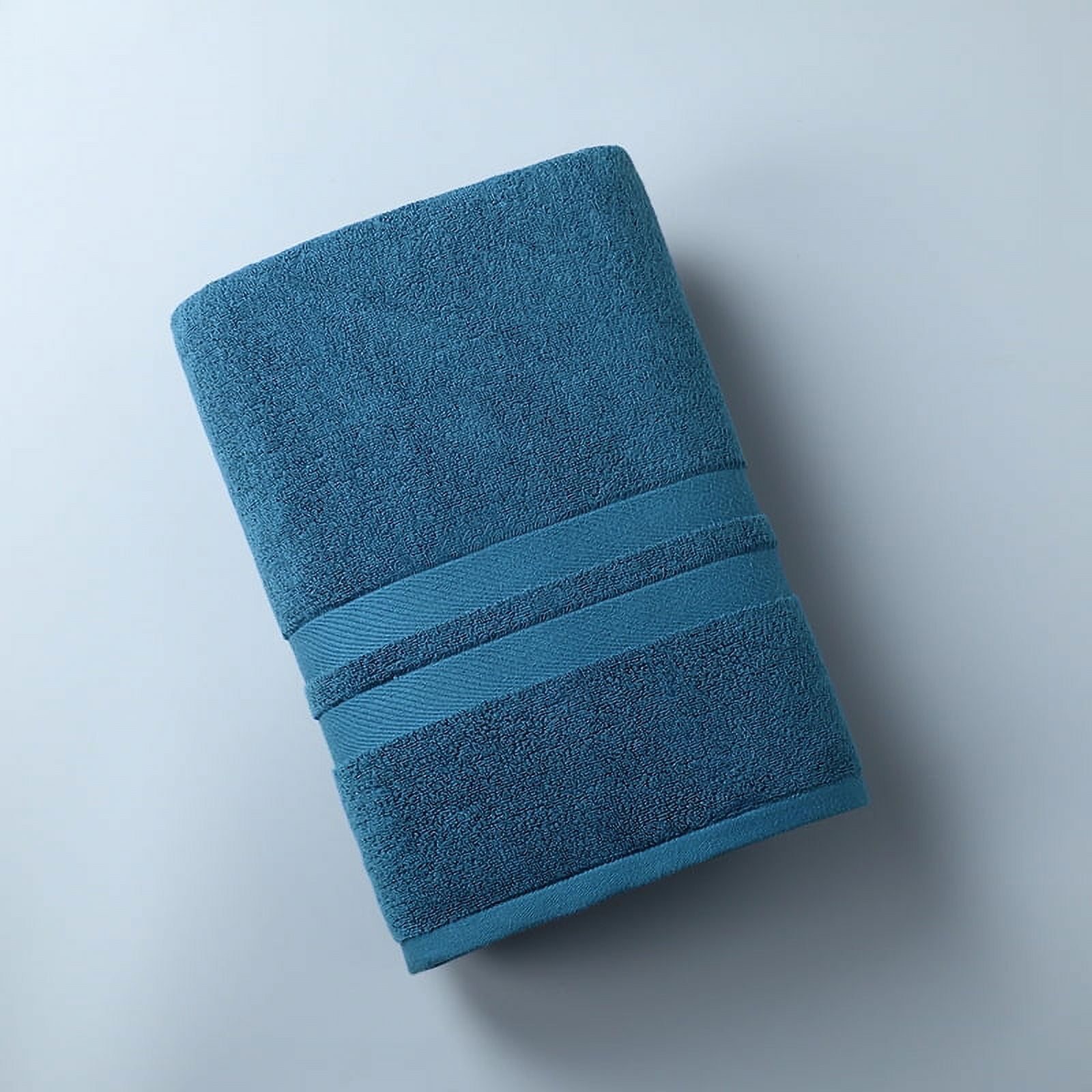 Nvzi-a 6pcs Pure cotton bath towel, Home Soft Cotton Super Soft Highly Absorbent Hand Towel for Shower, Pool, Spa, Gym, Hand Towel for Daily Use 13.78x29.53inch (Peacock blue)