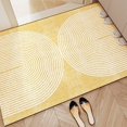 thumbnail image 1 of Nvzi-a Bathroom Rug Mat , Non-Slip Plush Shaggy Bath Carpet, Machine Wash Dry, Yellow,24*16inch, 1 of 4