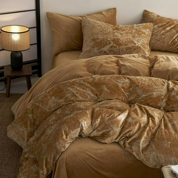 Nvzi-a Bed Sheets Set, Bedding Sheets Pillowcases Kit, Twin Bed Set, Hotel Bedding, Home Decor(Brown)